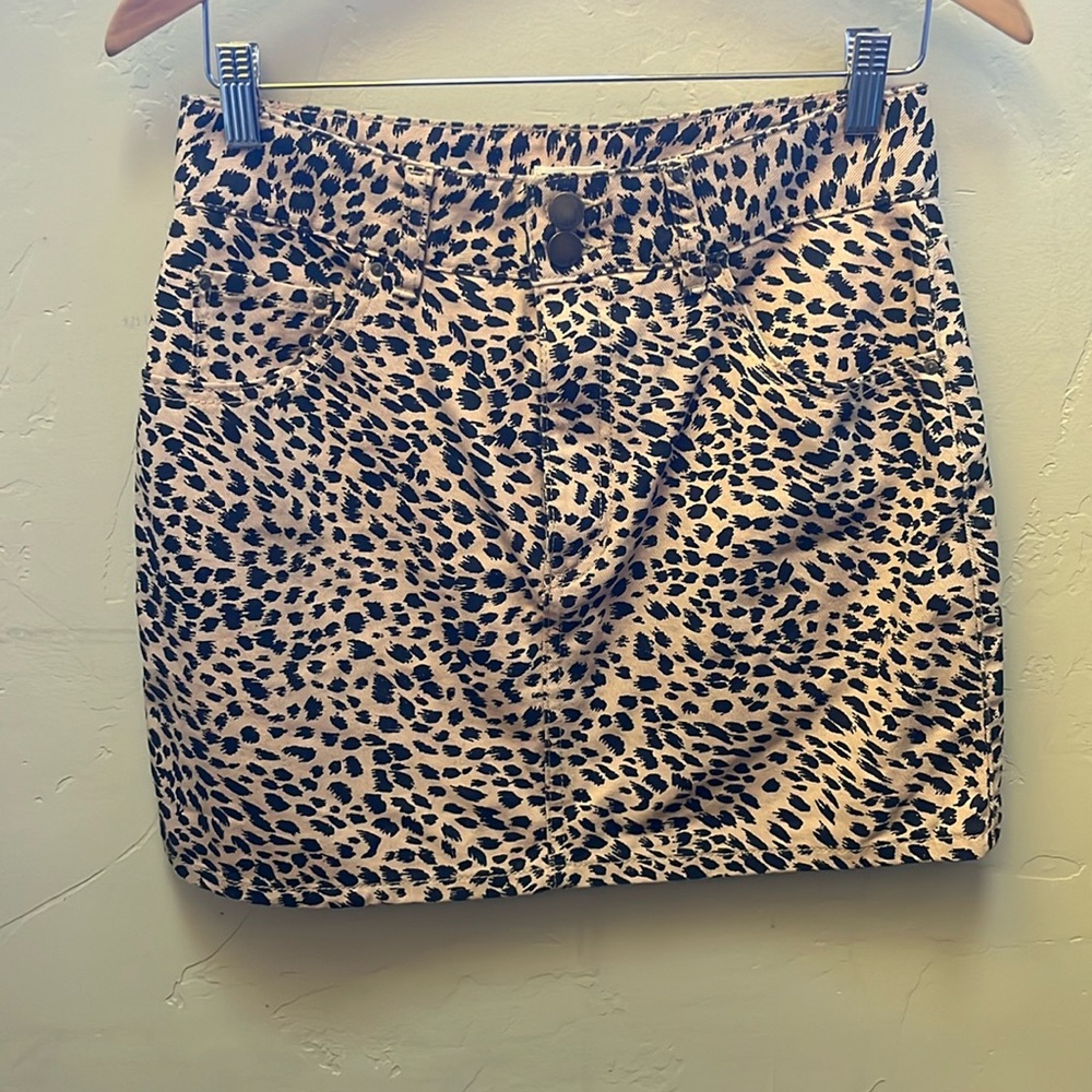 Leopard Billabong Mini Skirt